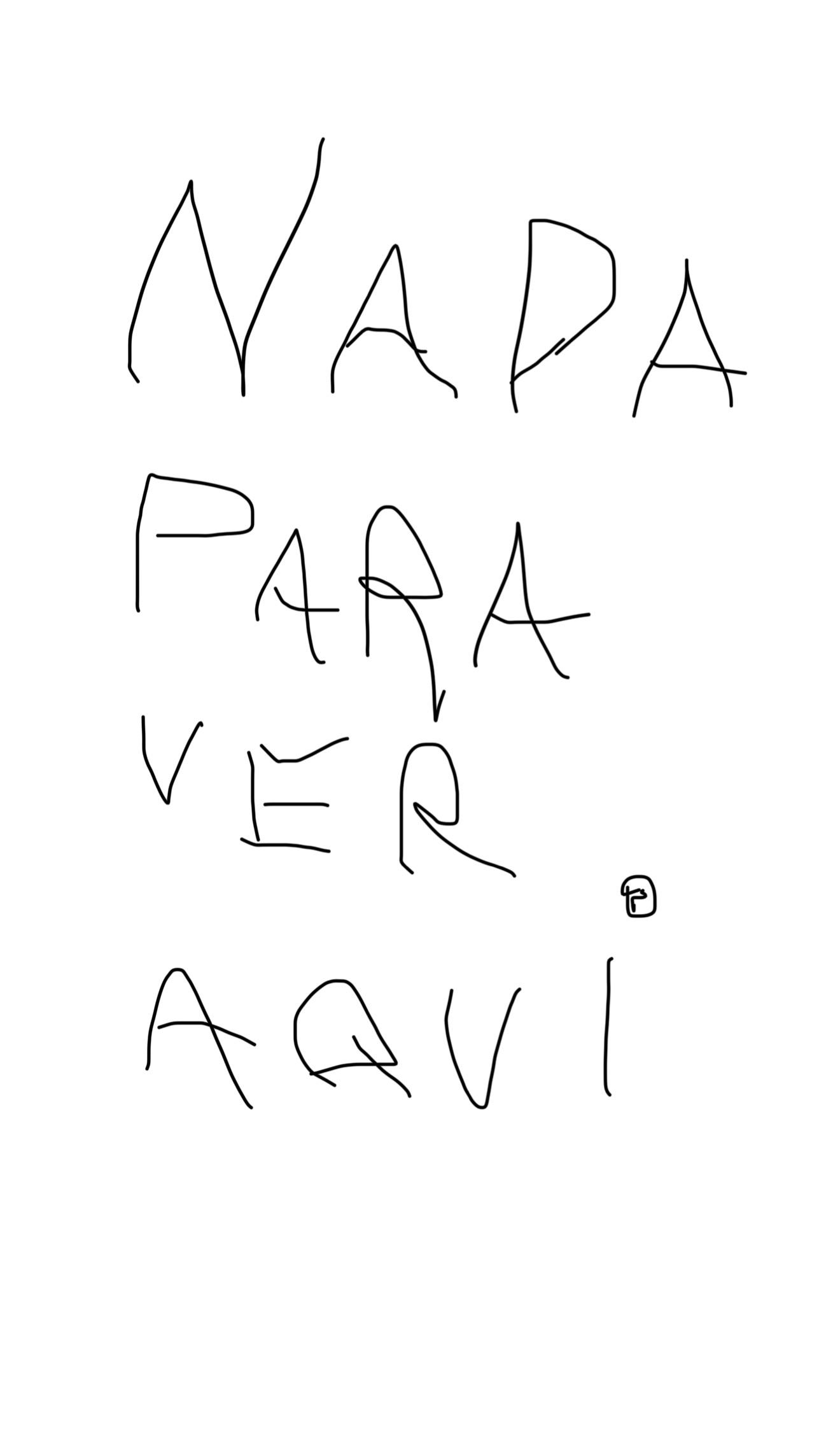 Nada para ver aqui
